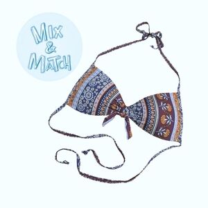 Quintsoul Retro Style Padded Halter Bikini Top Swim Separate - Size Small